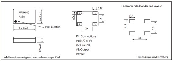 405 5.0x3.2mm TCXO