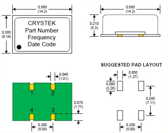 CCHD-950 14_9mm OSC HCMOS 3.3V