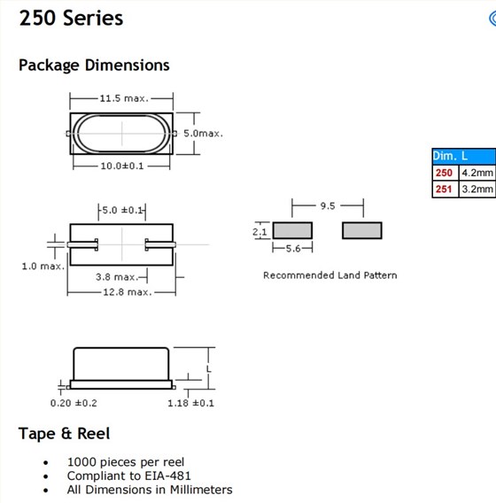 250尺寸