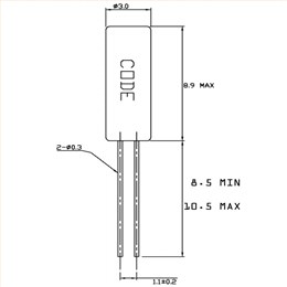 CTF8,CTF8-A2C2-32.768KD6,3x8mm,32.768KHz,Cardinal晶振
