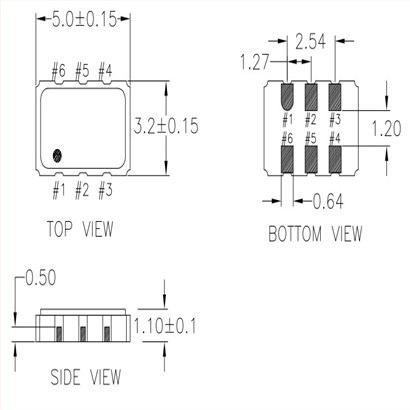 XUL536125.000JS6I,125MHz,5032mm,LVDS,IDT路由器晶振