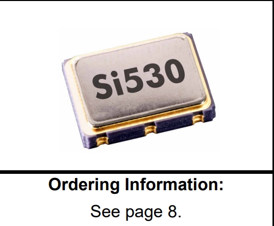 Si530测试胎压晶振,思佳讯低抖动有源晶振,530AC220M000DG